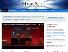 Tablet Screenshot of magicscott.com
